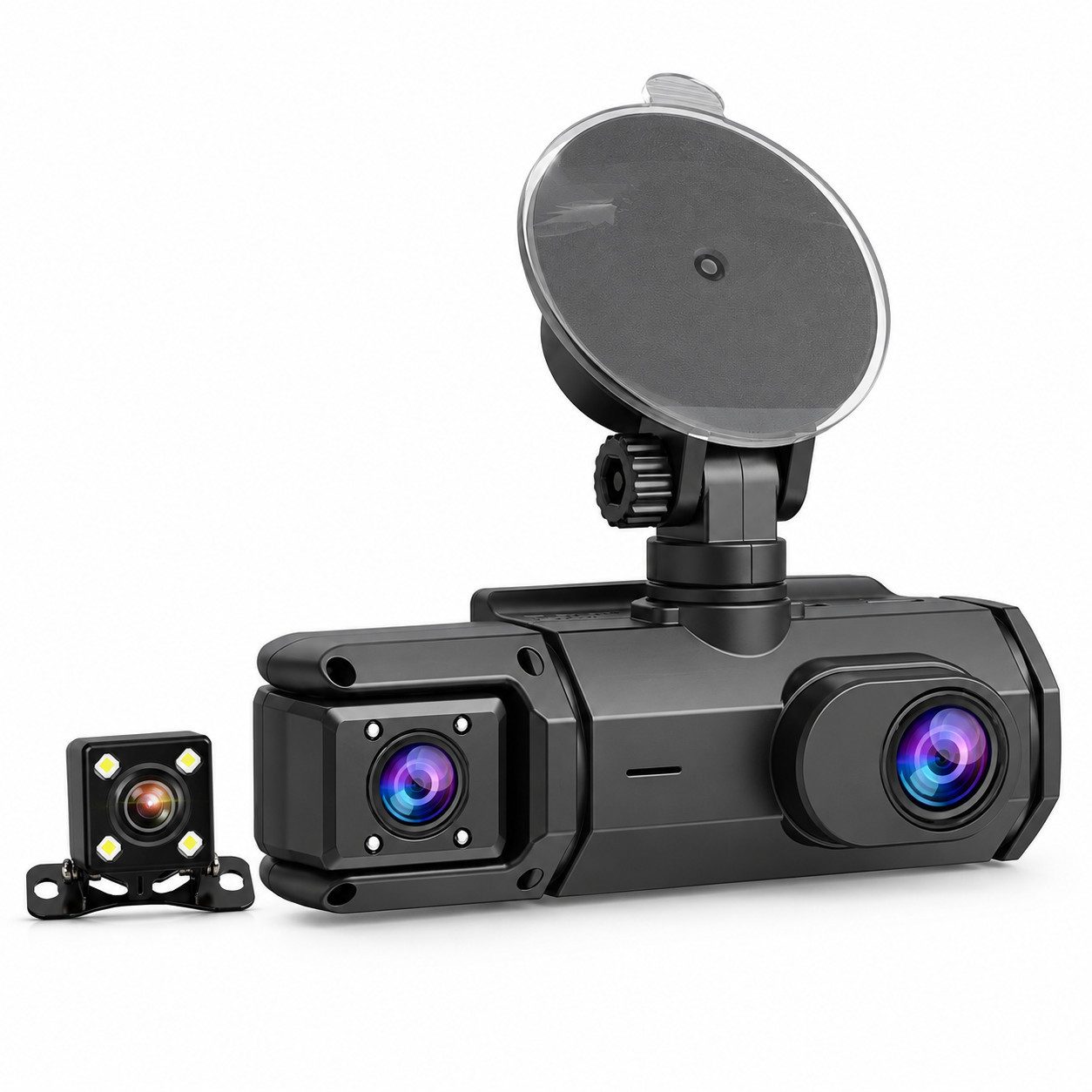 Lisabonde C3 Dashcam (Full HD, WLAN, inkl. 32-GB-microSD-Karte, 3 Kameras)