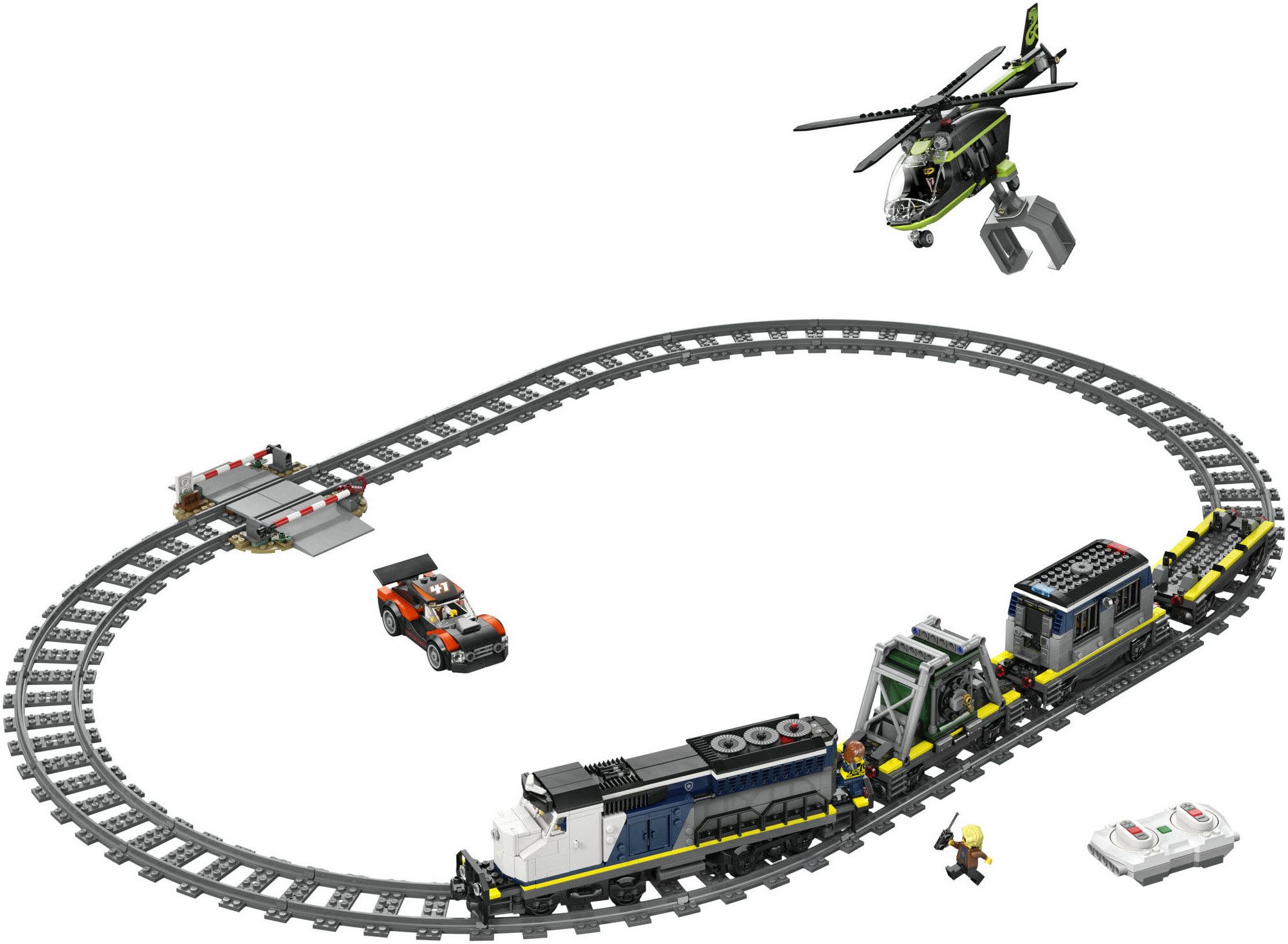 LEGO® Überfall auf den Polizeizug (60508), LEGO City Konstruktionsspielsteine, (1313 St)