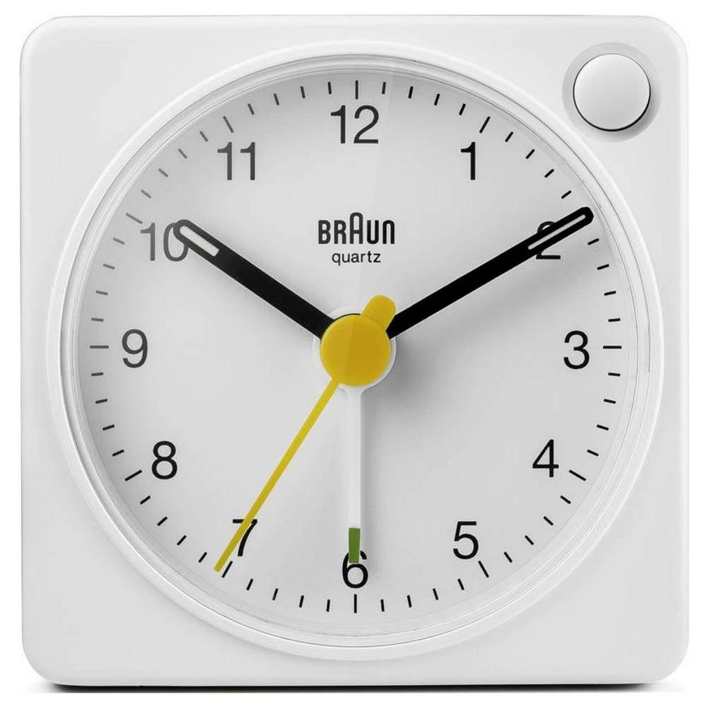 Braun Wecker 67101 Quarz Wecker Weiß