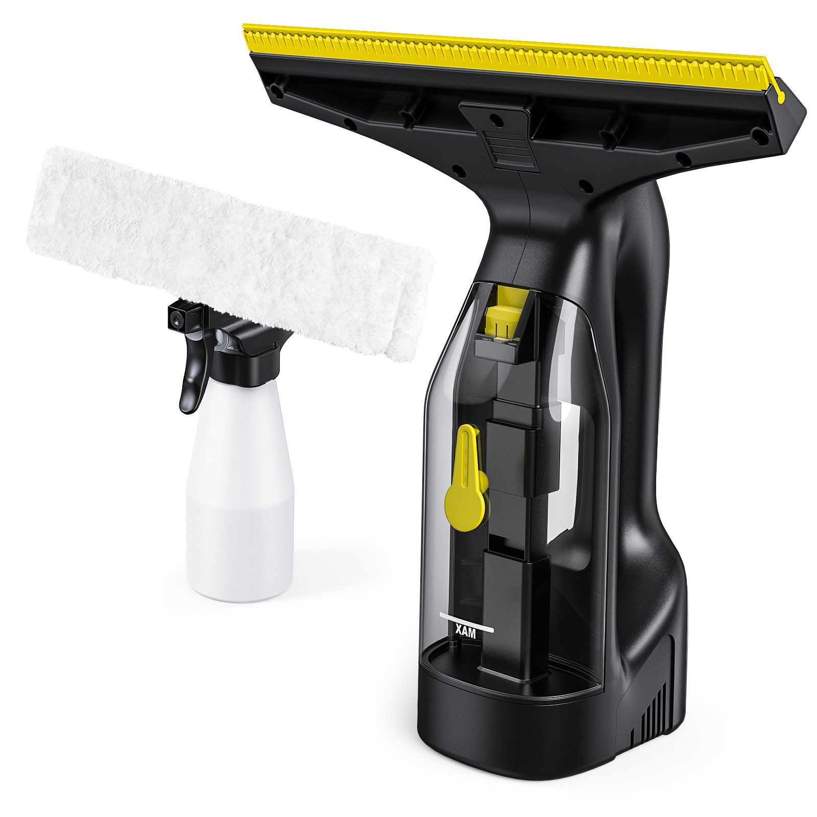 LIGIANT Akku-Fenstersauger CL03A, 60 min Laufzeit, Type-C Laden, 280 mm Düse, LED-Anzeige, 700 g Gewicht