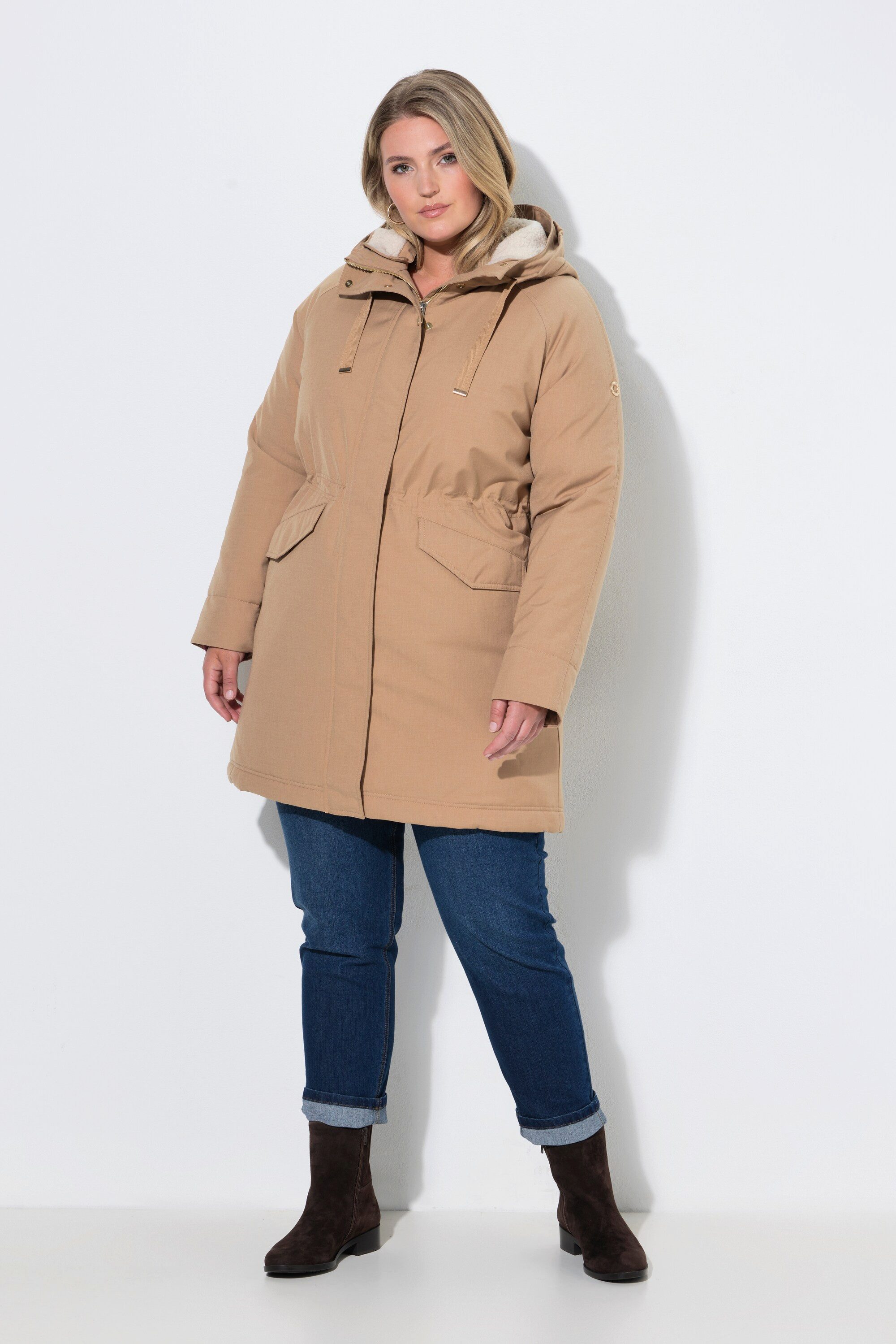 Ulla Popken Parka Funktions-Parka wasserdicht Stehkragen