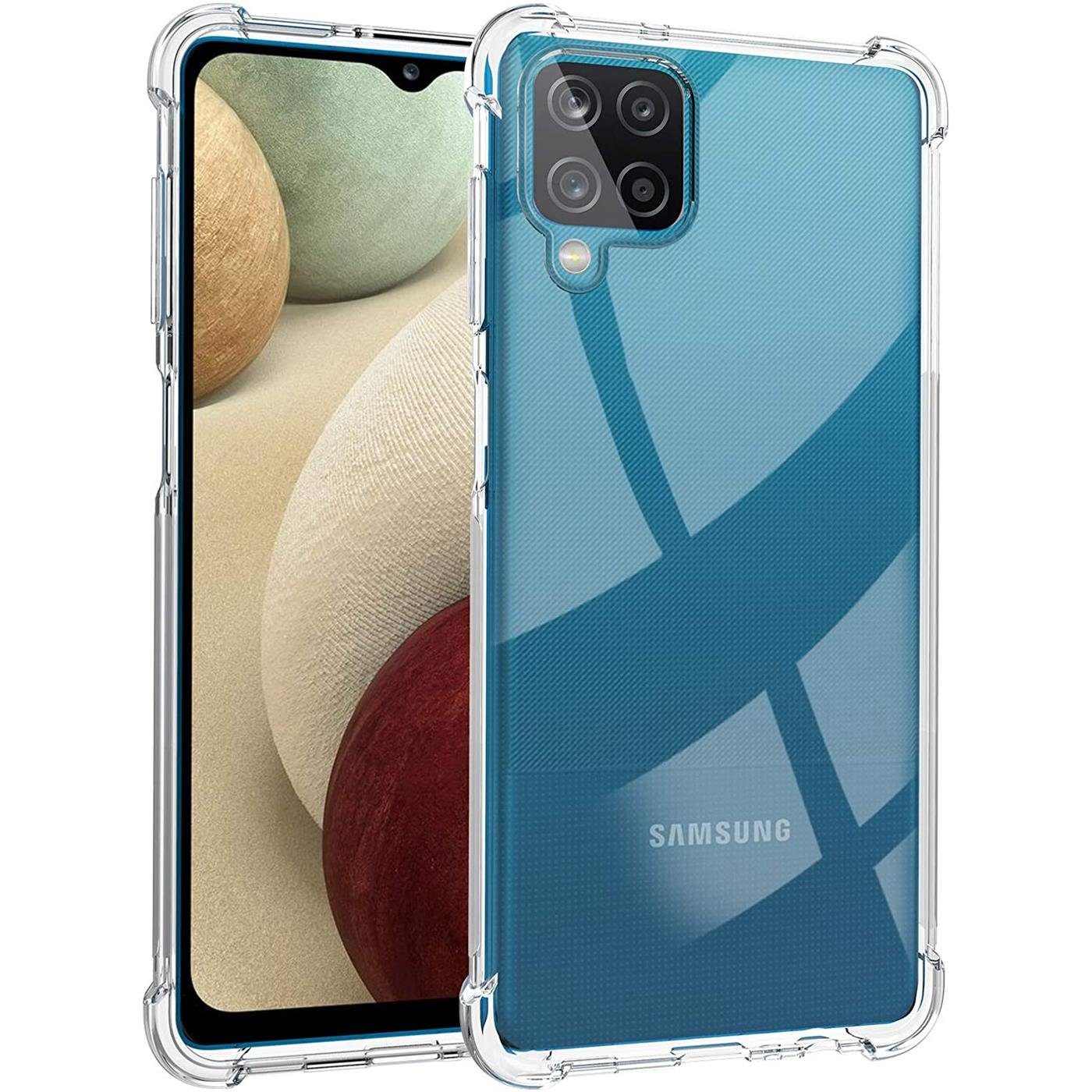 CoolGadget Handyhülle Anti Shock Rugged Case für Samsung Galaxy A12 6,5 Zoll, Slim Cover mit Kantenschutz Schutzhülle für Samsung A12, M12 Hülle