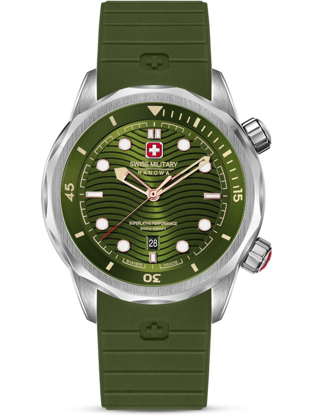 Swiss Military Hanowa Quarzuhr Swiss Military Hanowa SMWGN0006402 Herrenuhr Breakwater 43mm 30ATM Swiss Military Hanowa SMWGN0006402 Herrenuhr Breakwater 43mm 30ATM