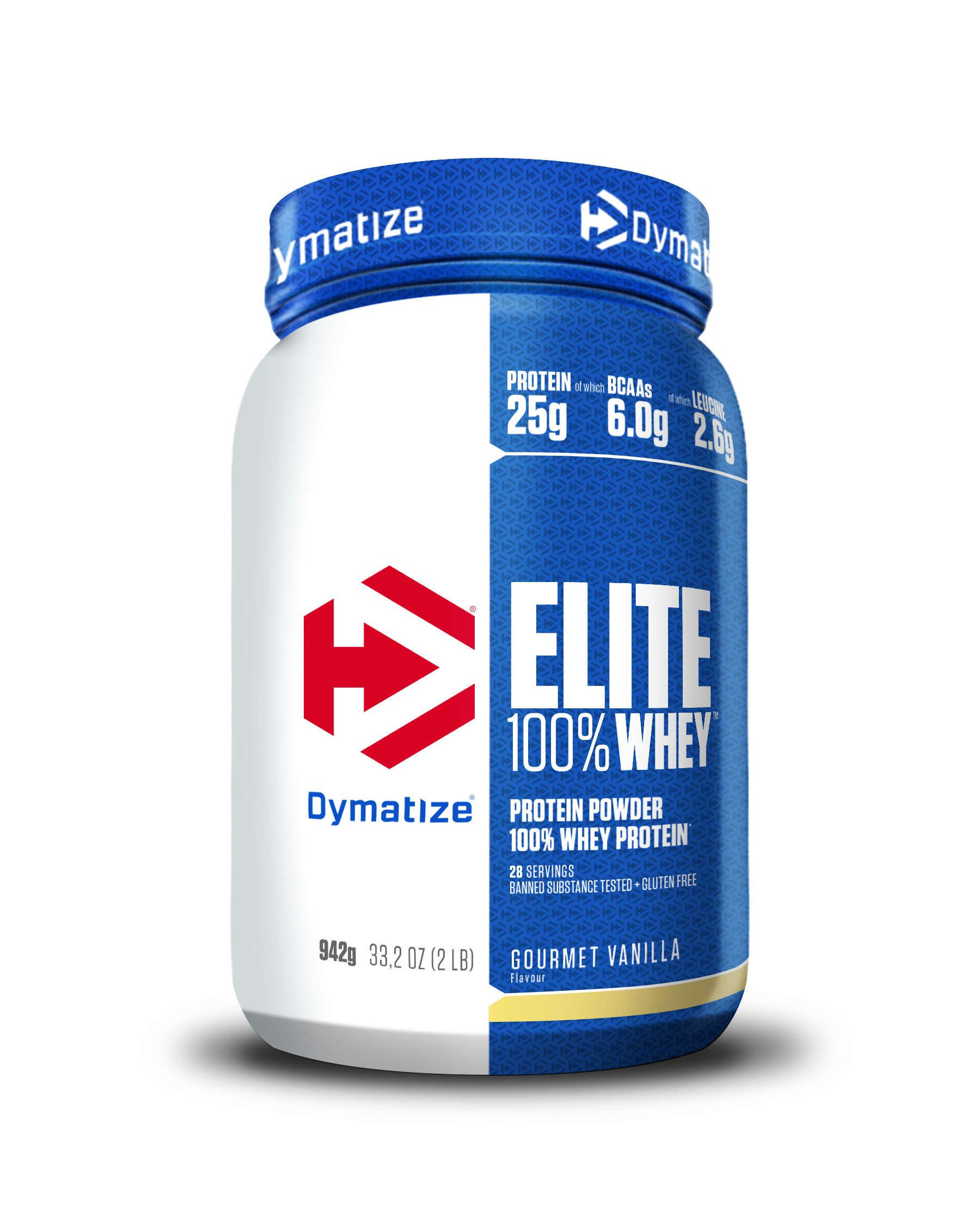 Dymatize Whey Protein Pulver Shake Elite 100% Isolat Gourmet Vanilla 942 g Pulver, 942 g