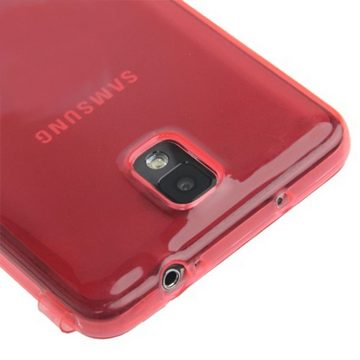 König Design Handyhülle Samsung Galaxy Note 3, Samsung Galaxy Note 3 Handyhülle Backcover Rot