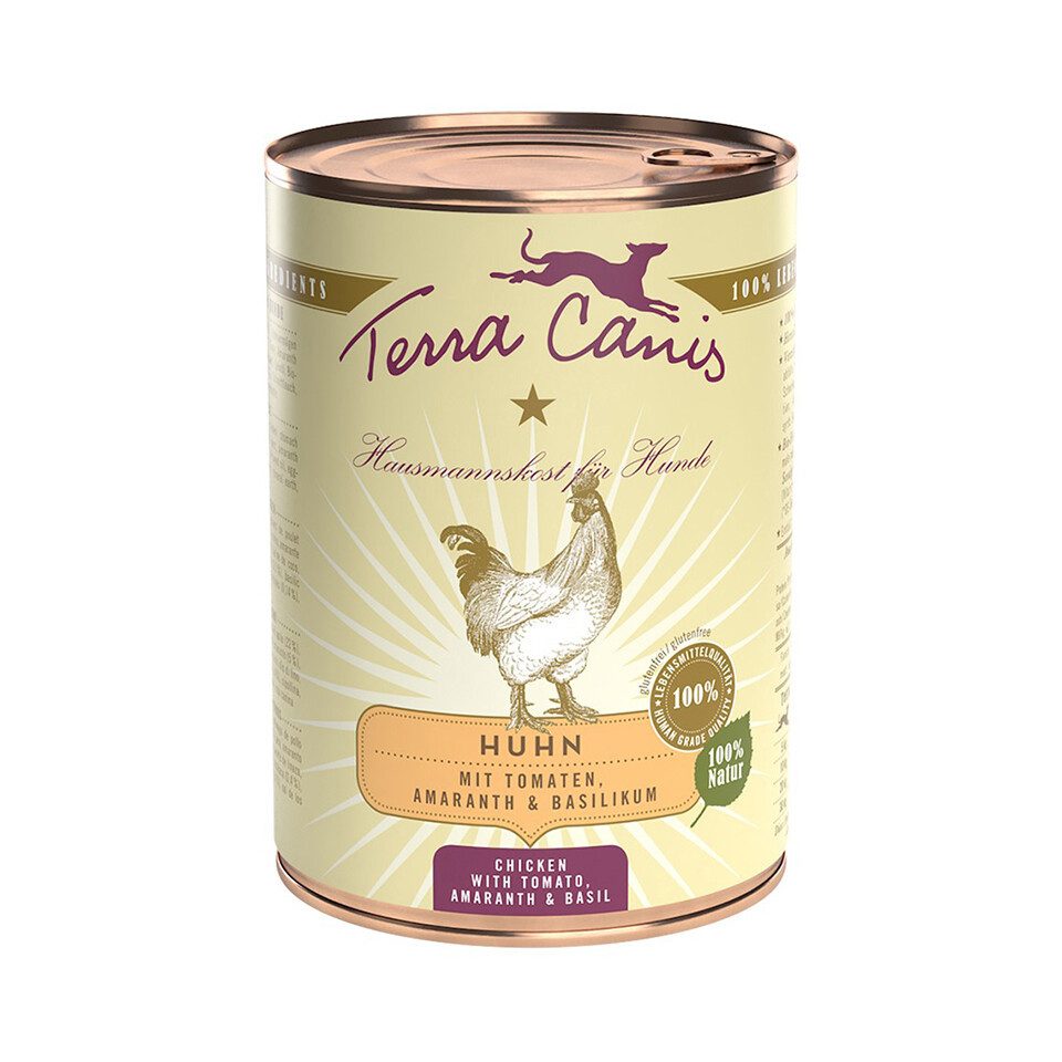Terra Canis Classic Huhn mit Amaranth, Tomaten und Basilikum 400 g - 6 Stück