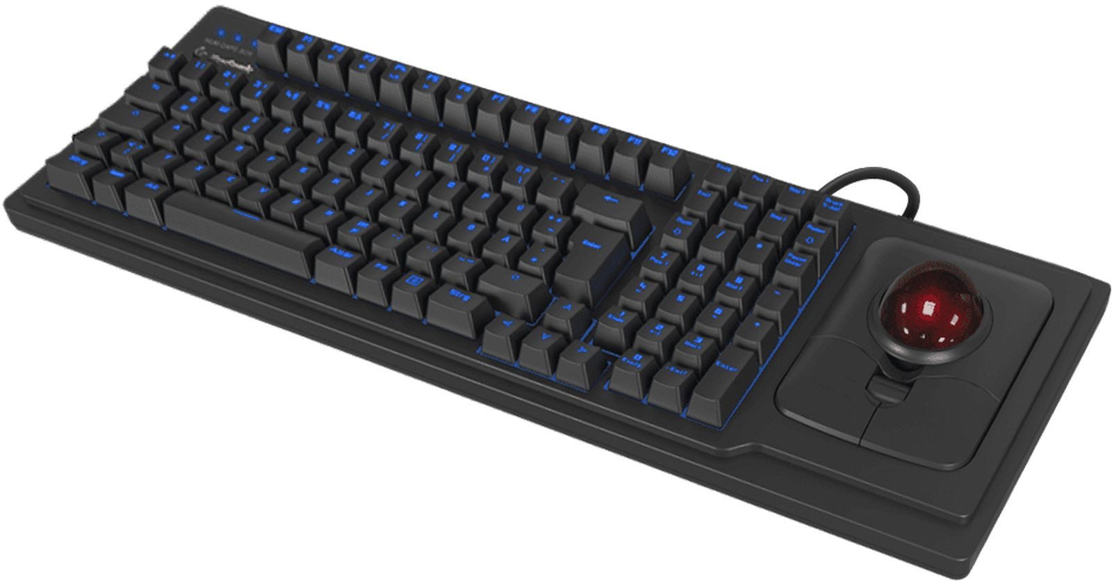 KEYSONIC Trackball-TAS Full-Size, BK, KSK-8202ELU-T (UK) Tastatur