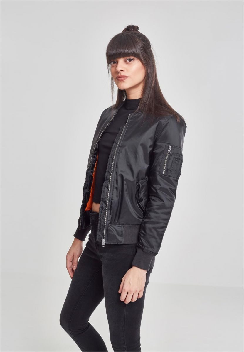 URBAN CLASSICS Outdoorjacke Ladies Basic Bomber Jacket Damen Bomber Jacke günstig online kaufen