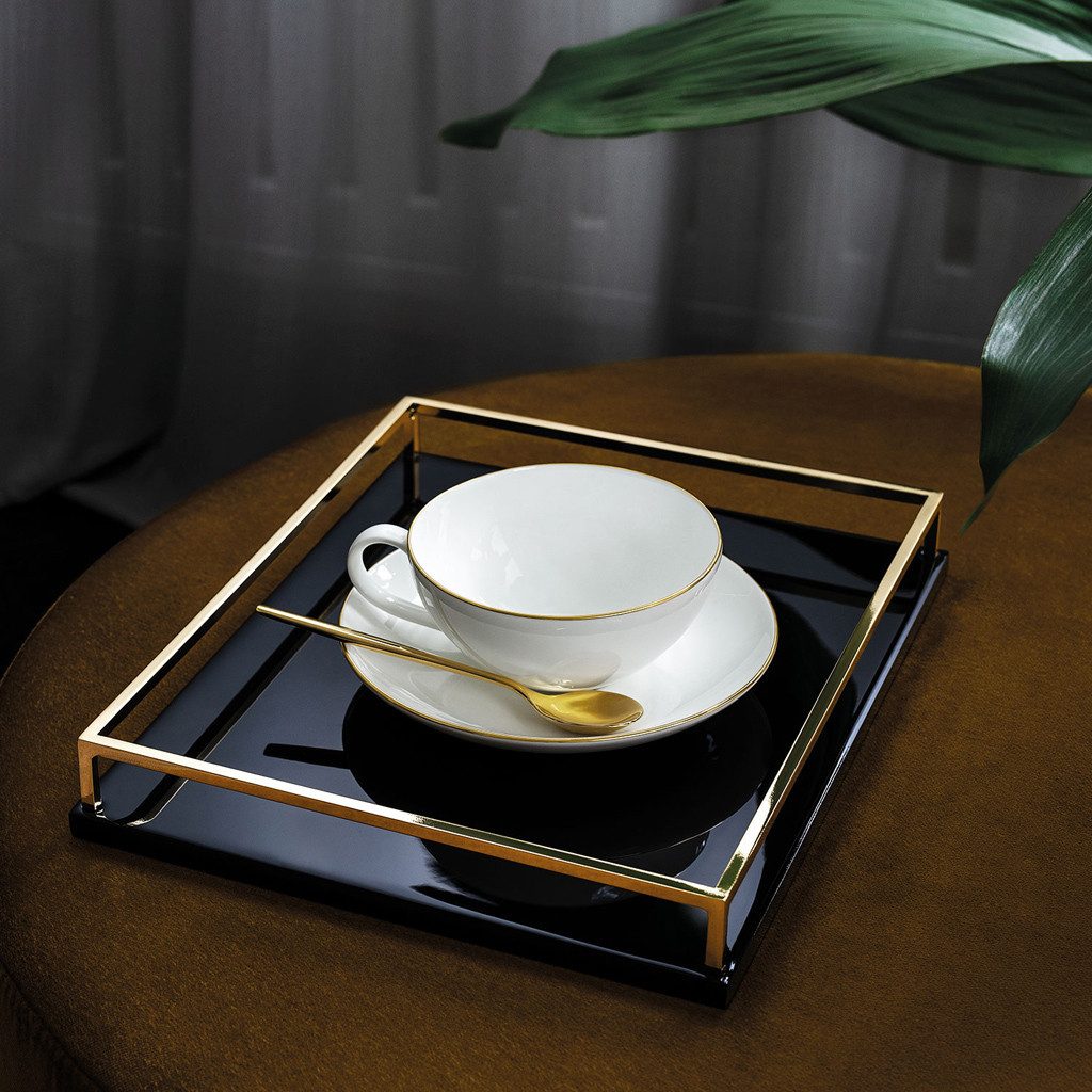 Villeroy & Boch Untertasse Anmut Kaffee-/Teeuntertasse, (1 St), Premium Bone Porcelain, spülmaschinenfest, Made in Germany