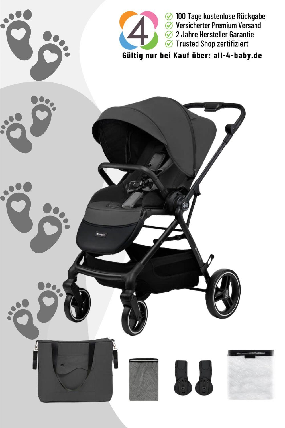 Kinderkraft Kombi-Kinderwagen Yoxi Kinderwagen
