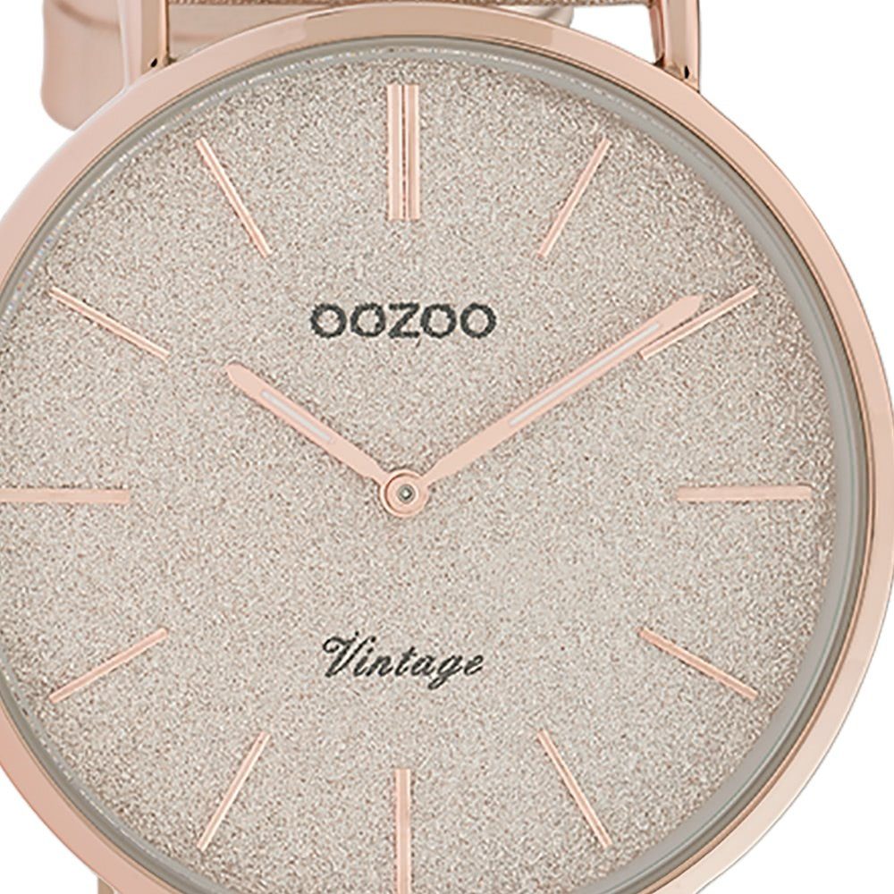 OOZOO Quarzuhr Oozoo Damen Armbanduhr rosa Analog, (Analoguhr), Damenuhr ru günstig online kaufen