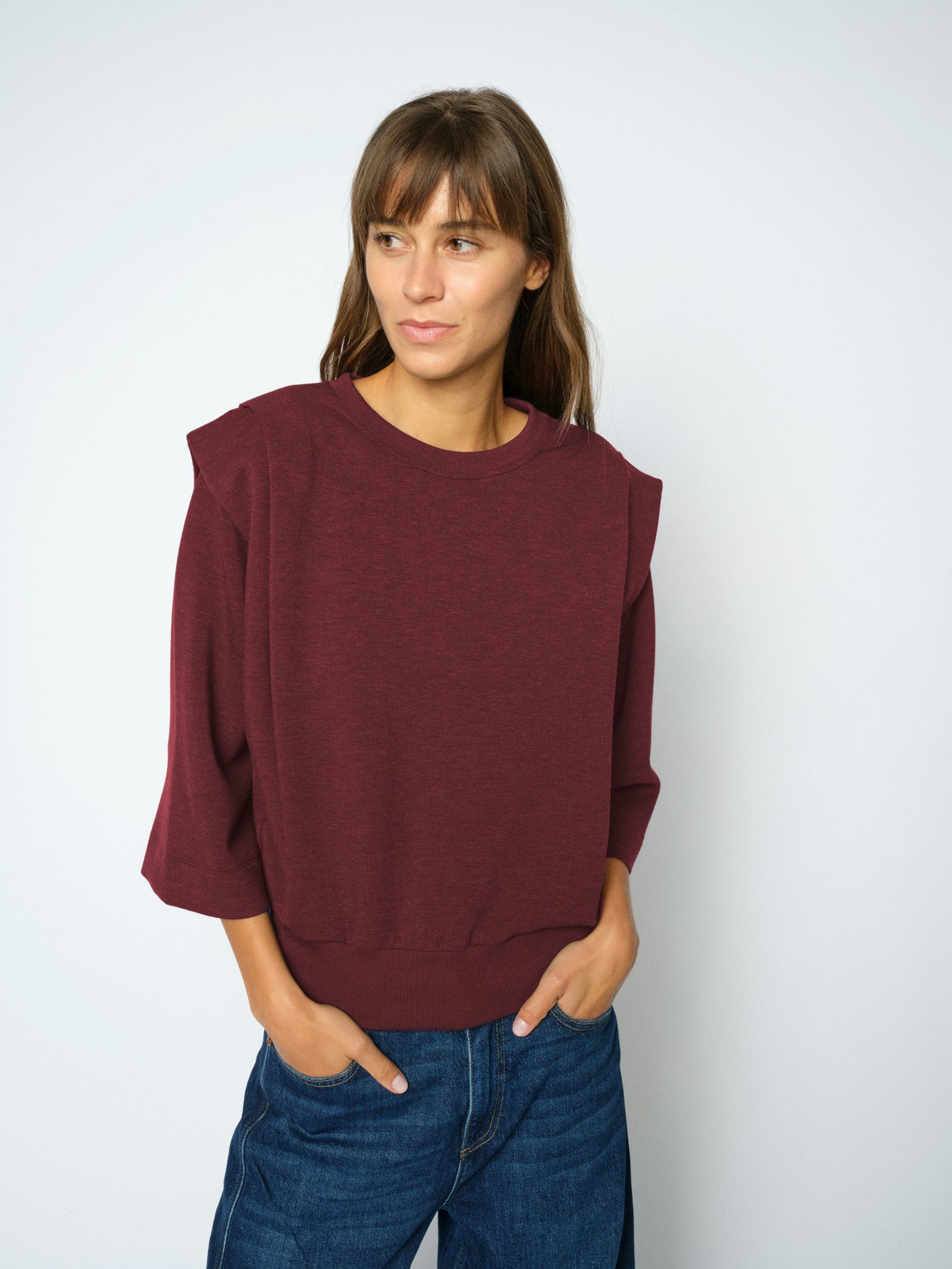 Mos Mosh Sweatshirt MMMae O-3/4 Sleeve Sweatshirt