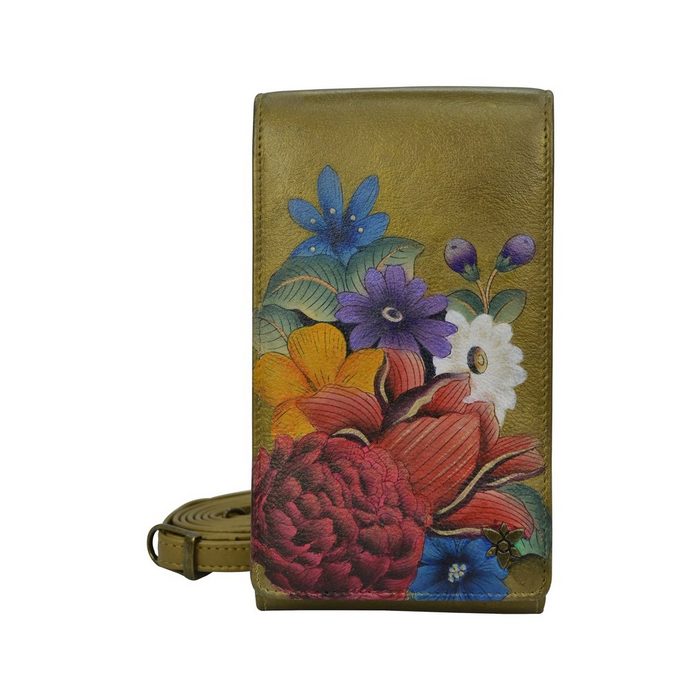 ANUSCHKA Brieftasche Dreamy Floral (Handbemalt Leder)