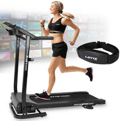 Letix Sports Laufband Speedrunner mit LCD-Display Motorisiertes Fitnessgerät (Heimtrainer elektrisch), mit Bluetooth & APP Funktion