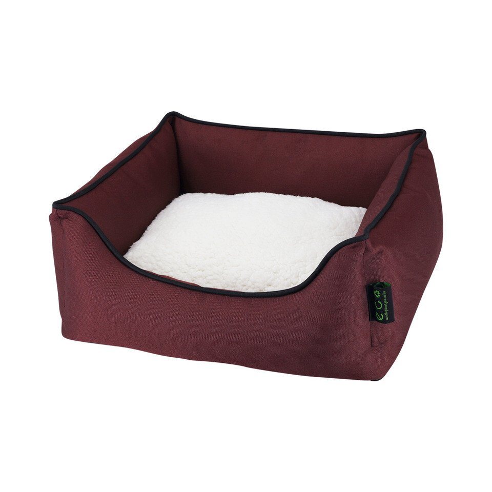 Thumbnail - Nobby Tierbett Hundebett Komfort eckig Esat bordeaux