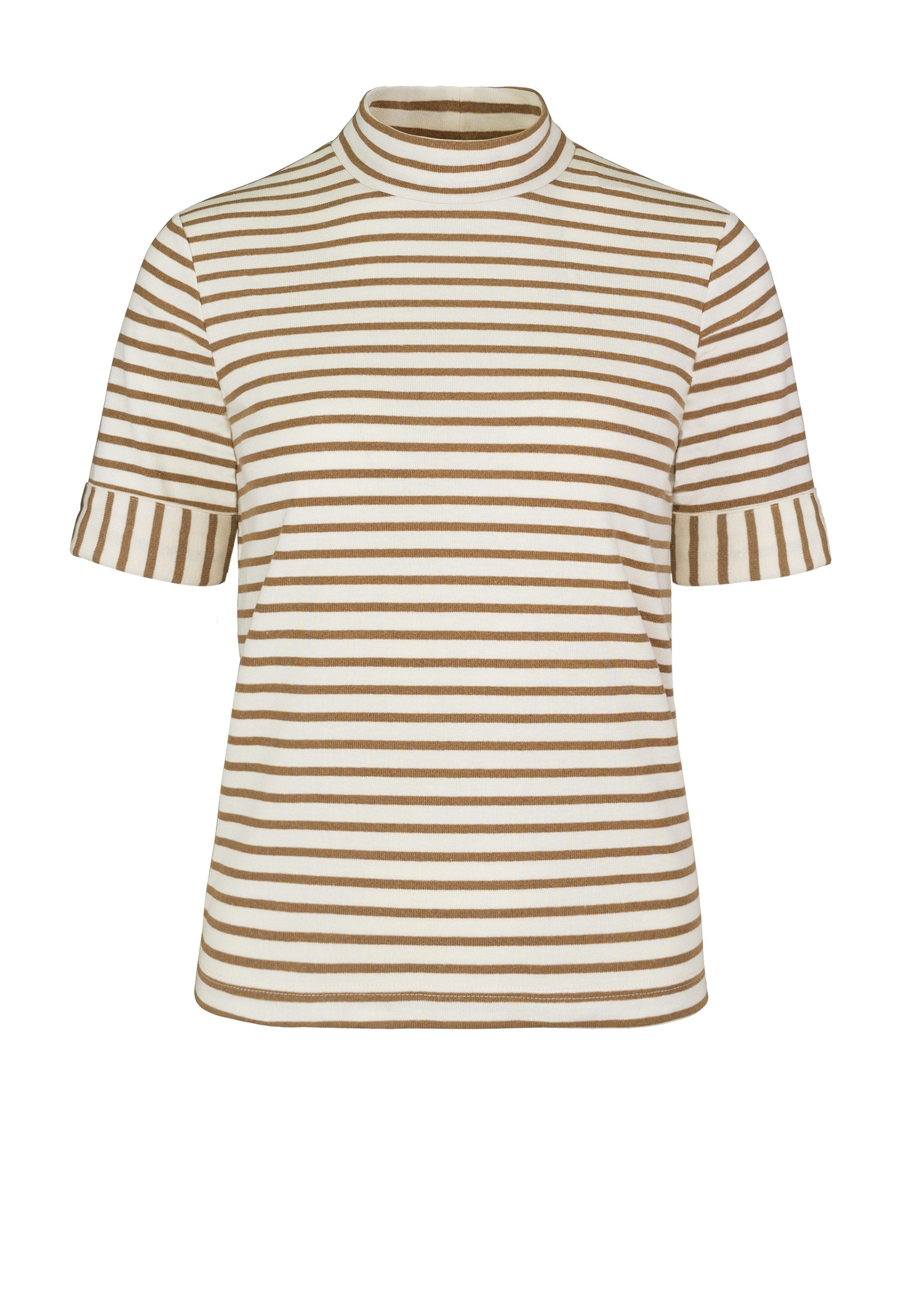 bianca Kurzarmshirt GIDDI mit Stehkragen im klassischen Streifen
