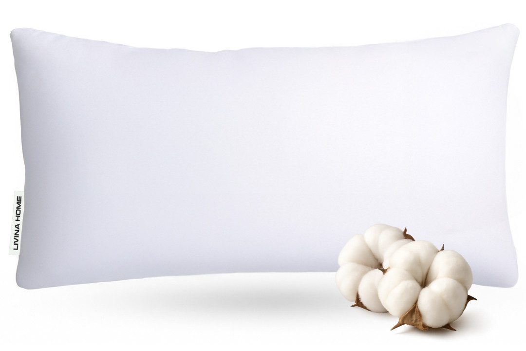 LIVINA HOME Baumwollkissen Premium Kopfkissen, 100% Baumwollbezug, 80x80, 4 günstig online kaufen