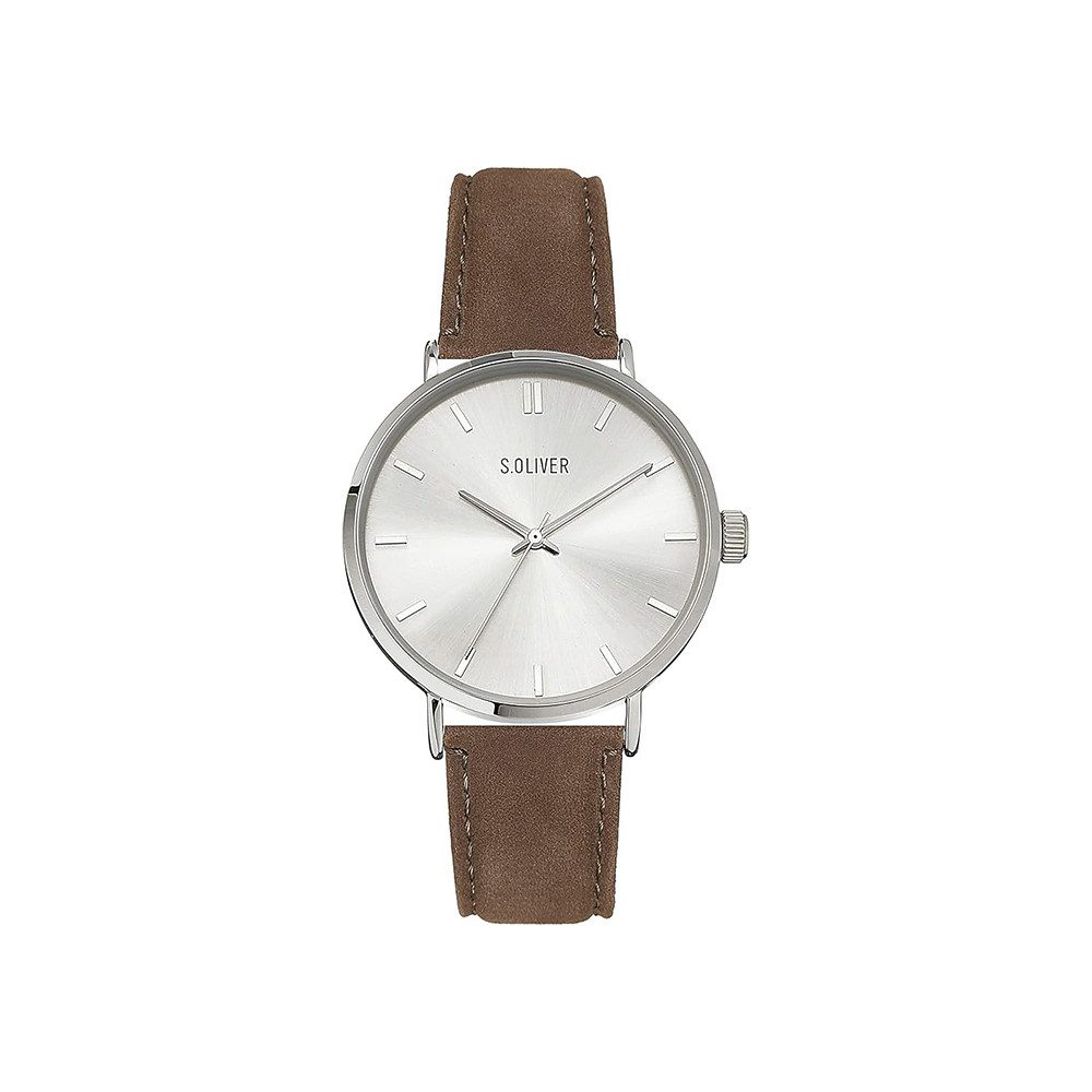 s.Oliver Quarzuhr s.Oliver Armbanduhr mit Kunstlederarmband günstig online kaufen