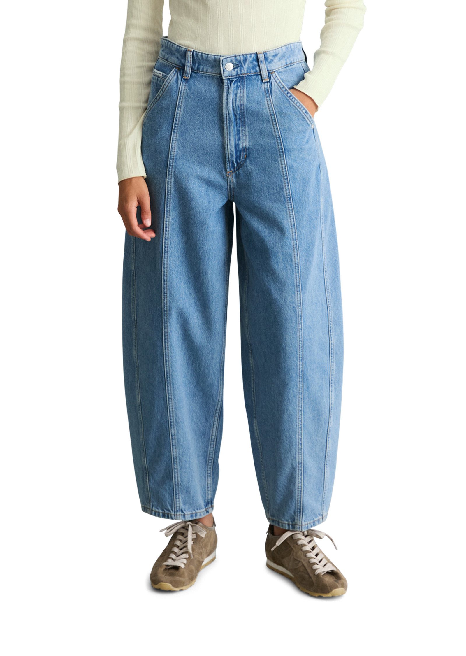 Marc O'Polo DENIM Weite Jeans aus Rigid Denim