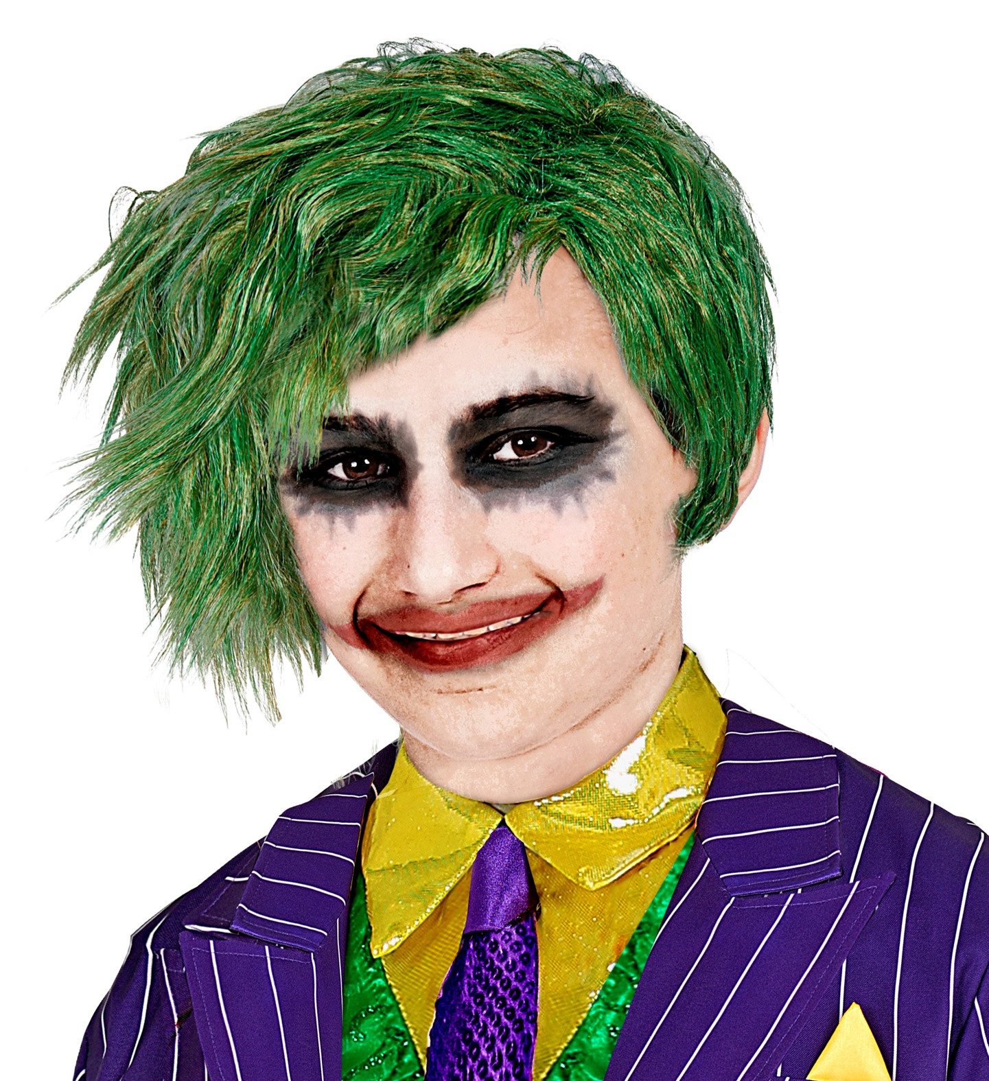 Kostüm-Perücke Perücke 'Horrorclown' in Box, Grün