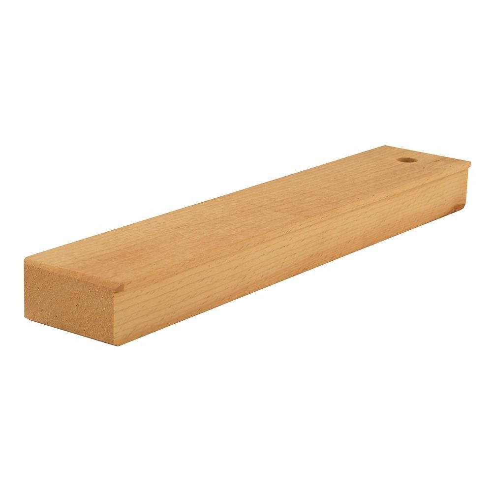 mako Kantholz Schlagholz, aus Hartholz, 30 x 5 cm, Verlegehilfe für Dielen, Паркет, Laminat