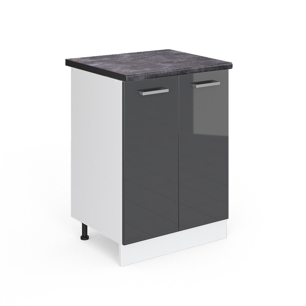 Vicco Unterschrank R-Line, Anthrazit Hochglanz/Weiß, 60 günstig online kaufen