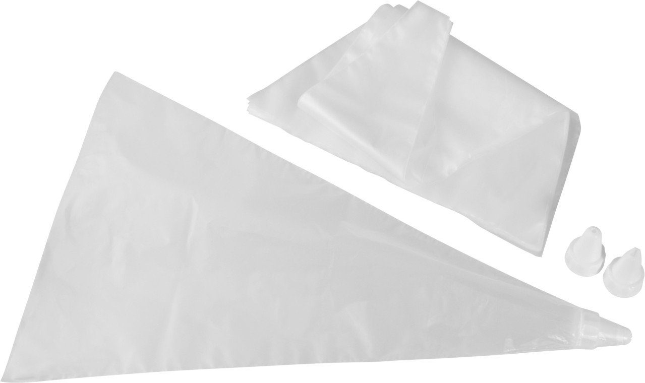 Zenker Backblech Zenker Einwegspritzbeutel 20 Stück inkl. 3 Tüllen, Polyethylen