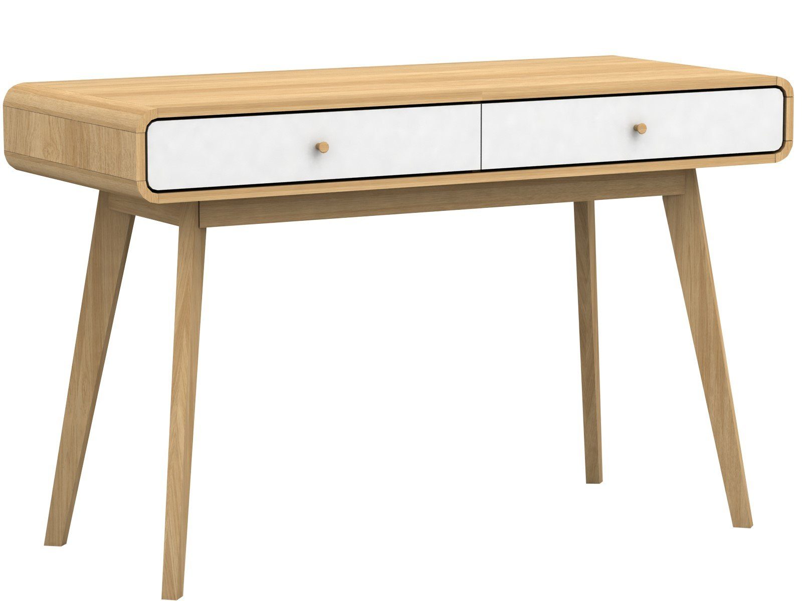 loft24 Schreibtisch Caitlin, 2 Schubladen Büro-/Computertisch, günstig online kaufen