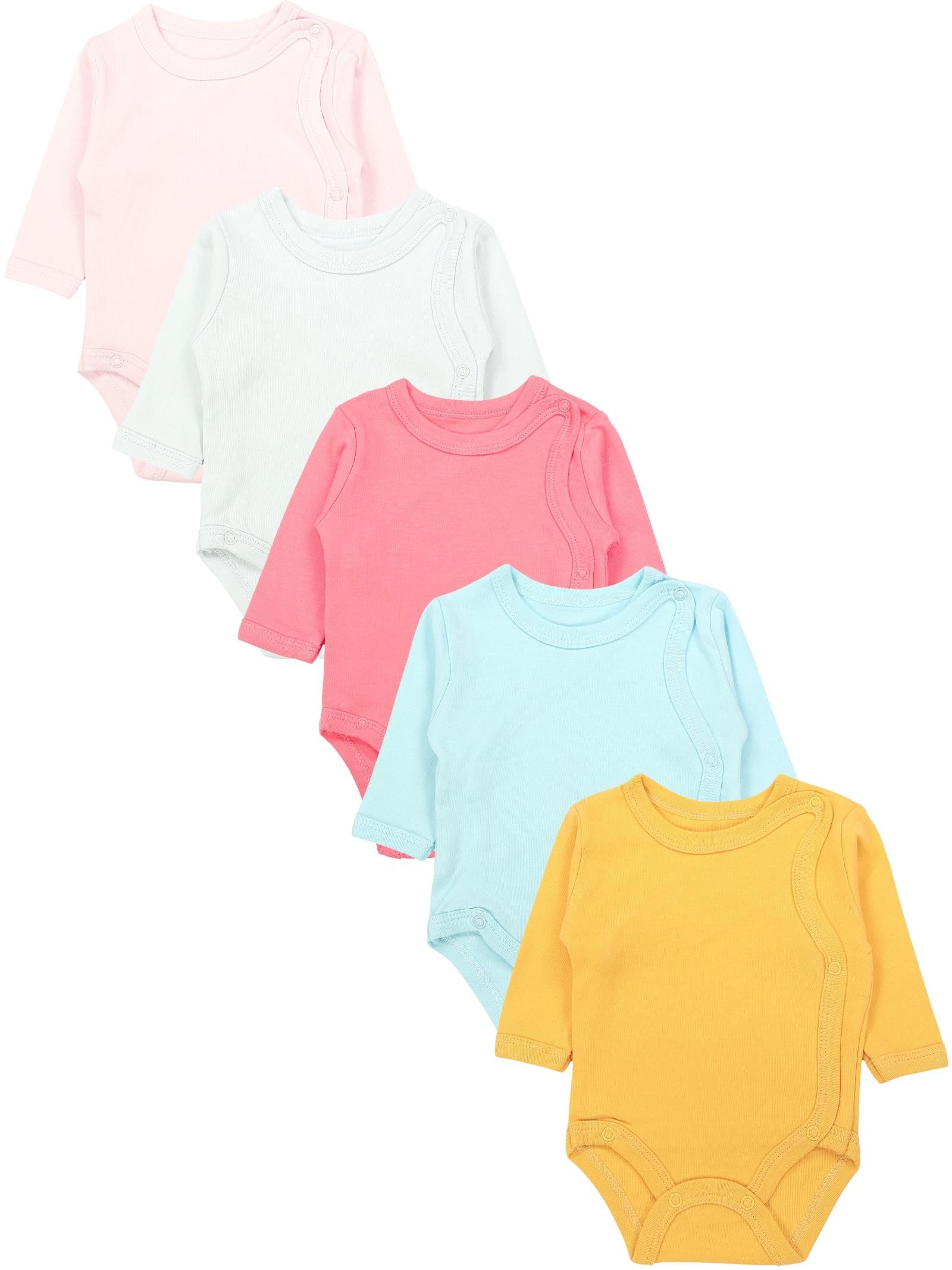 TupTam Langarmwickelbody TupTam Unisex Baby Wickelbody Langarm 5er Set