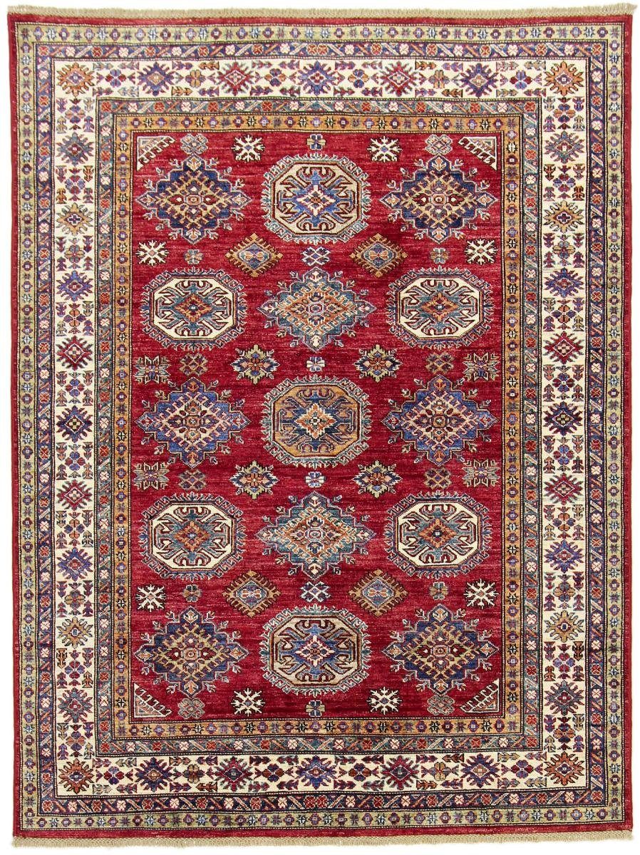 Orientteppich Super Kazak 149x194 Handgeknüpfter Orientteppich, Nain Trading, rechteckig, Höhe: 5 mm | Kurzflor-Teppiche