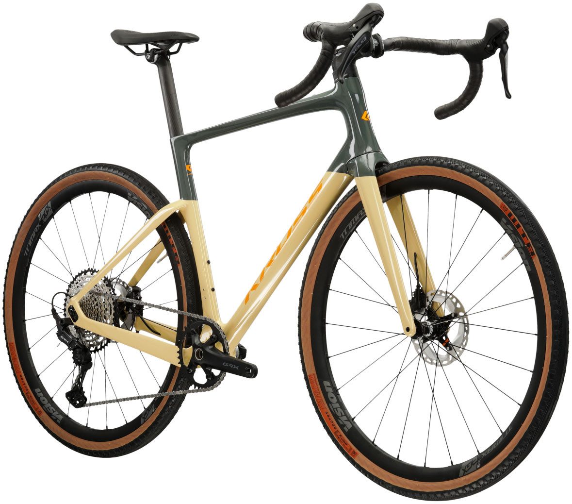 Kross Gravelbike KROSS Gravelbike Esker RS 1.0 28" grau, 12 Gang Shimano GRX RX822 Schaltwerk, Kettenschaltung, mit Carbon-Rahmen und -Gabel