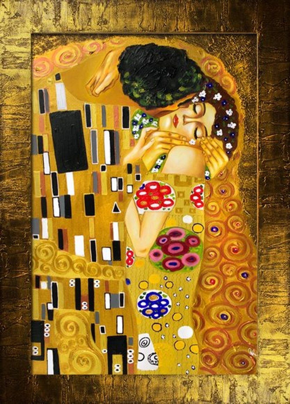 JVmoebel Gemälde Gustav Klimt »G00231«, jedes Bild ein Unikat, handgearbeitet