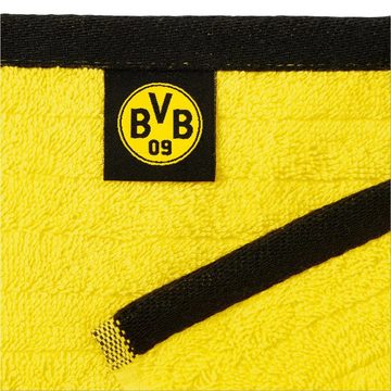 BVB Duschtuch BVB Duschtuch gelb 70 x 140 cm, Baumwolle (Set, 1-St), Kleines BVB-Emblem an der Seite
