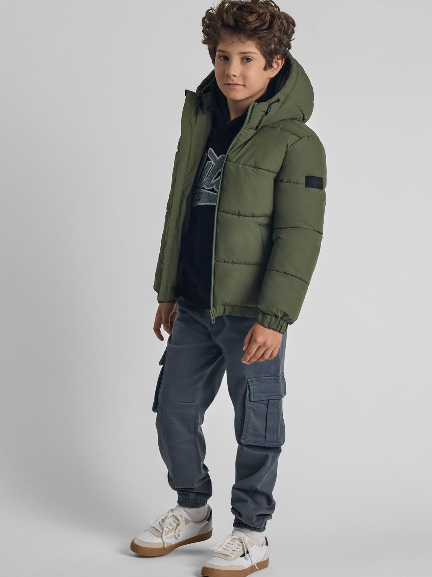 MINOTI Winterjacke Ripstop-Stoff, mit Kapuze, mit Kinnschutz, klassische Ja günstig online kaufen
