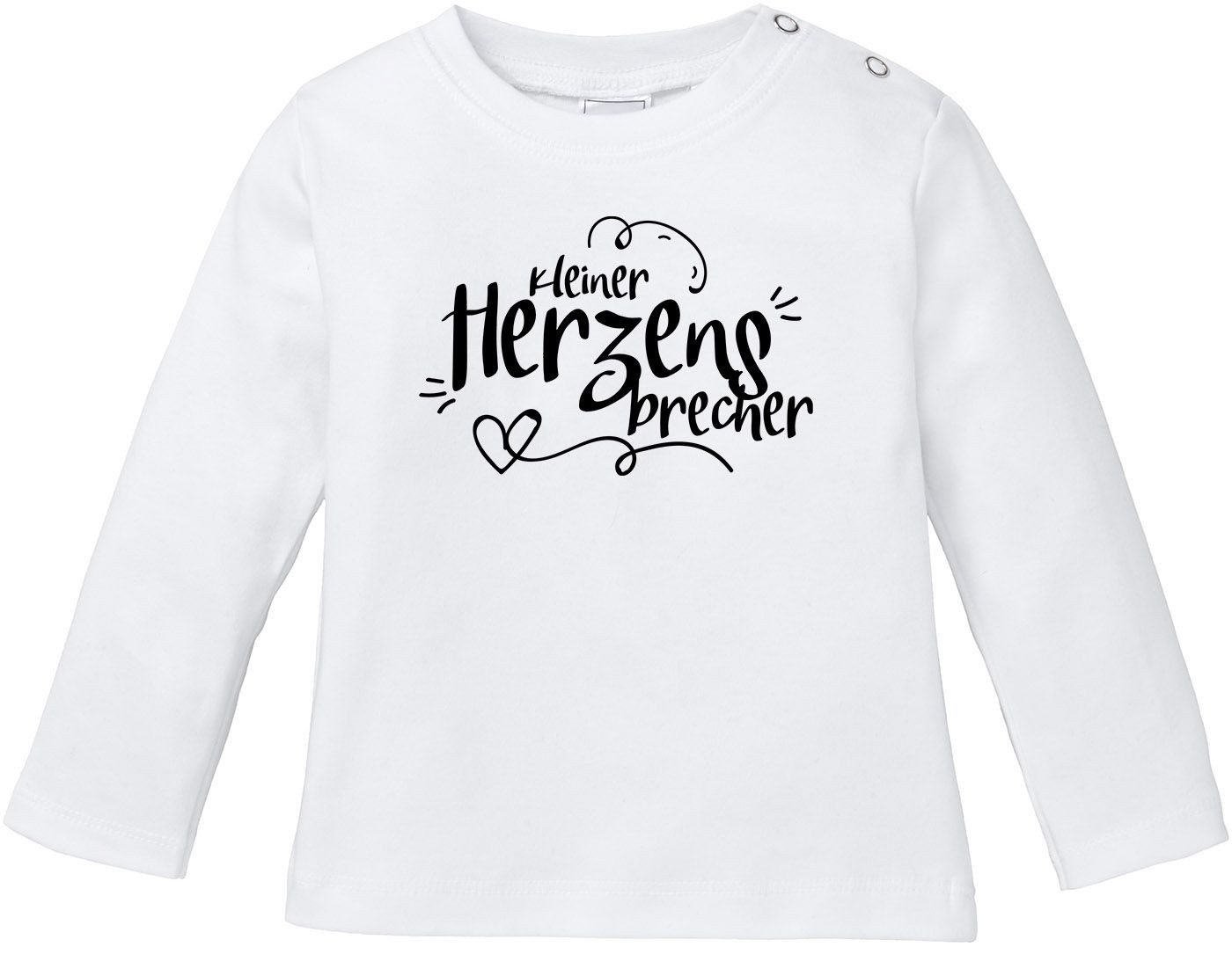 Body Baby Langarmshirt Babyshirt kleiner Herzensbrecher Jungen Shirt