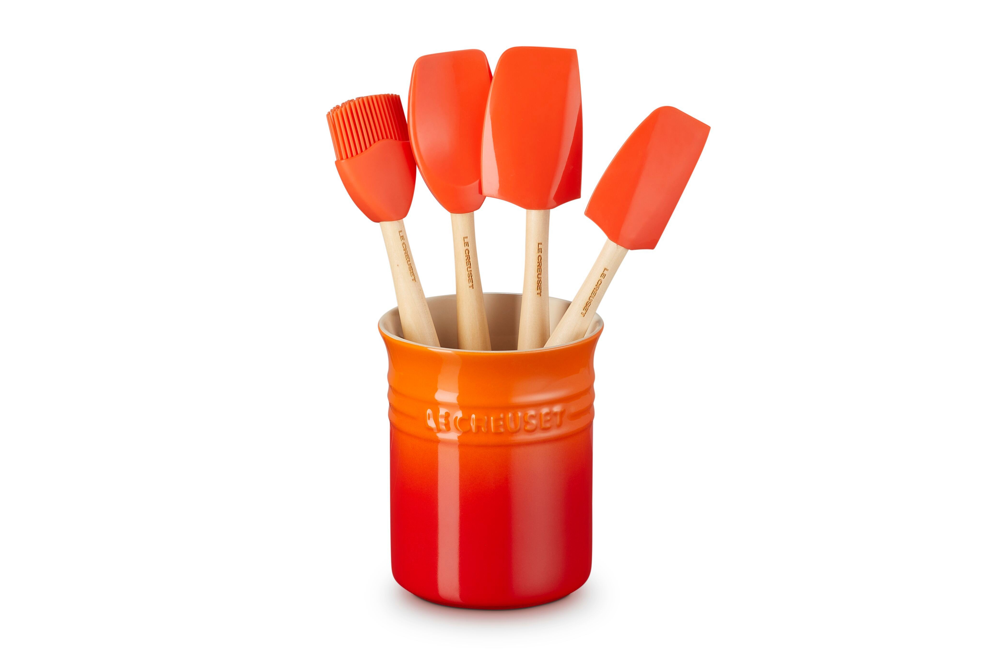 LE CREUSET Kochbesteck-Set Classic Kochkellen-Set 5tlg. Craft, 1.1 L, Ofenrot, 91057001090000