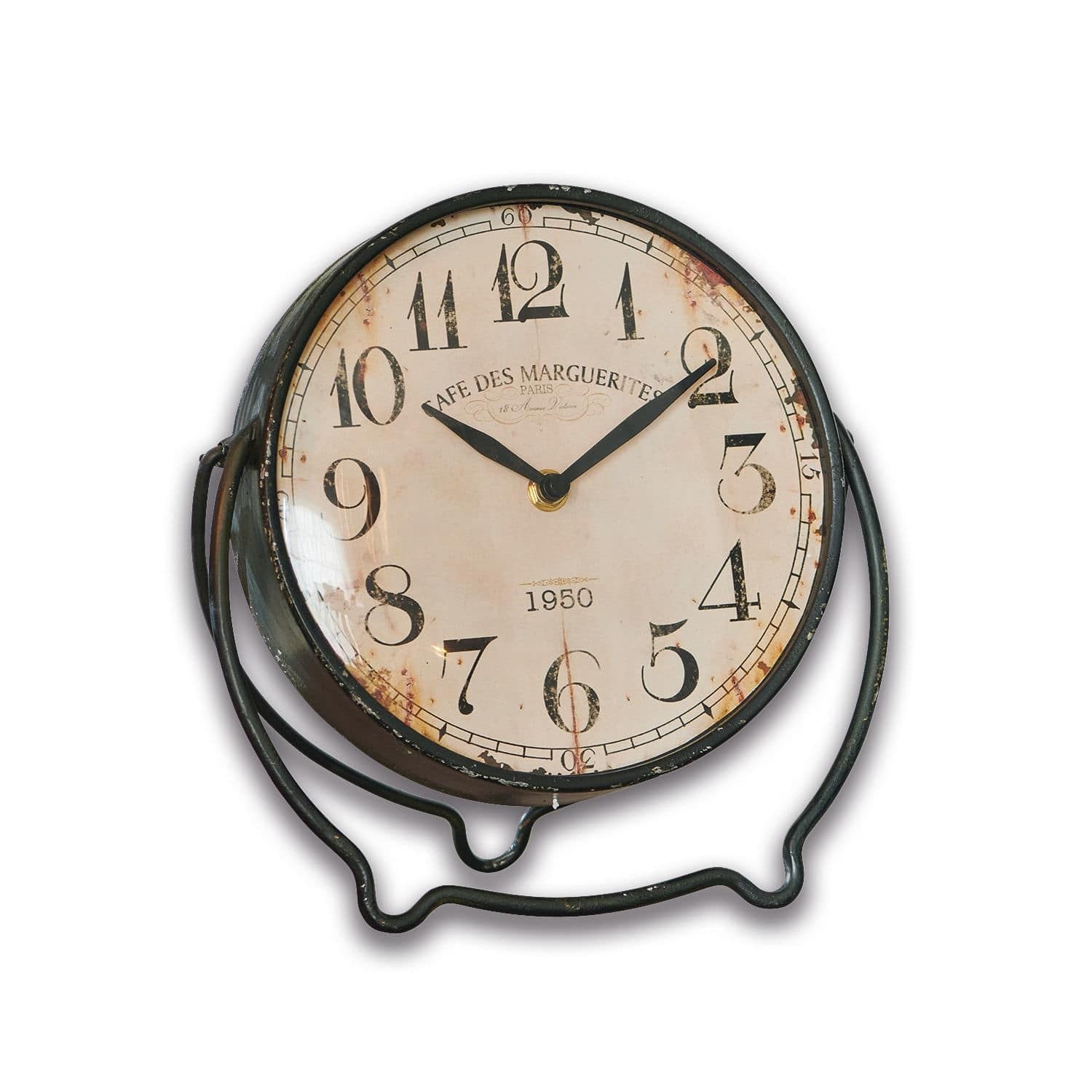 Wanduhr Uhr Falaise antikschwarz