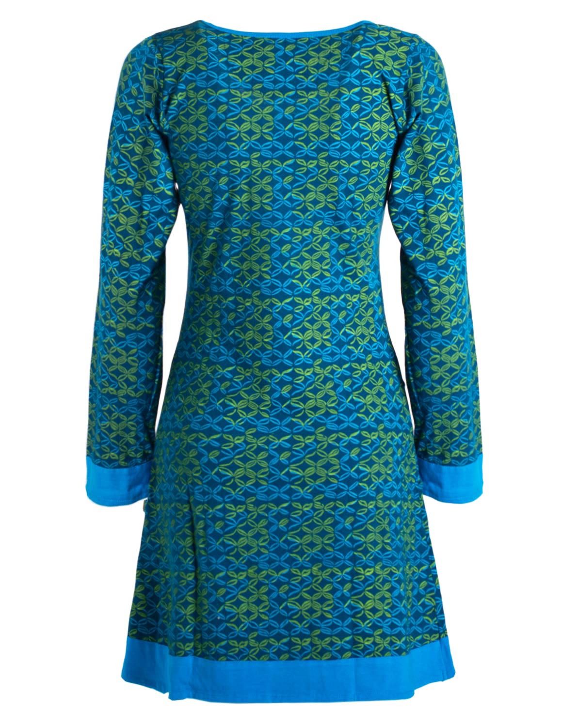 Vishes Jerseykleid Leichtes Langarmshirt-Kleid Damen Langarm Kleider 70er 8 günstig online kaufen