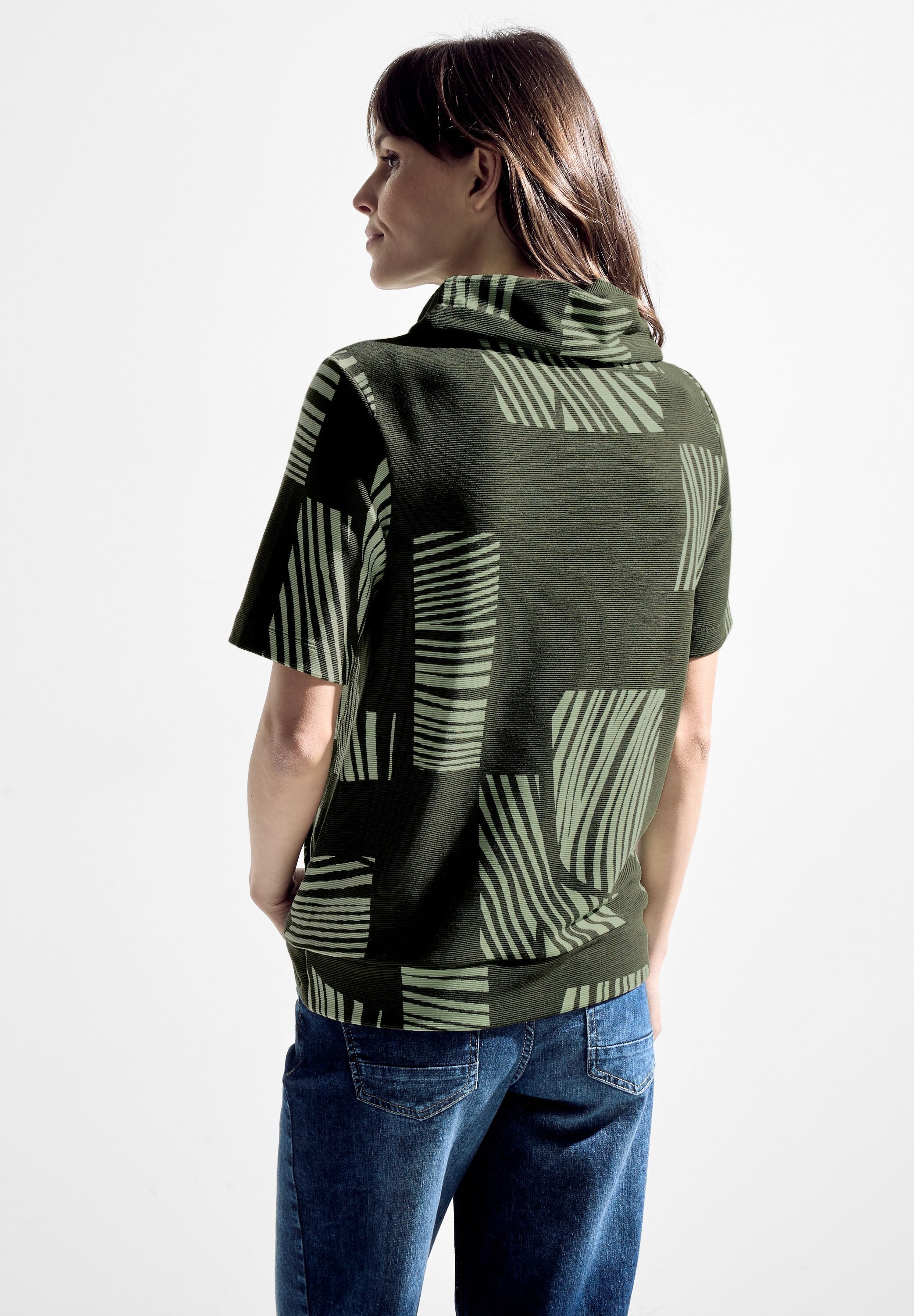 CECIL T-Shirt mit Kängurutasche günstig online kaufen