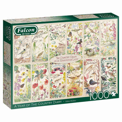 Jumbo Spiele Puzzle Falcon A Year of the Country Diary 1000 Teile, 1000 Puzzleteile