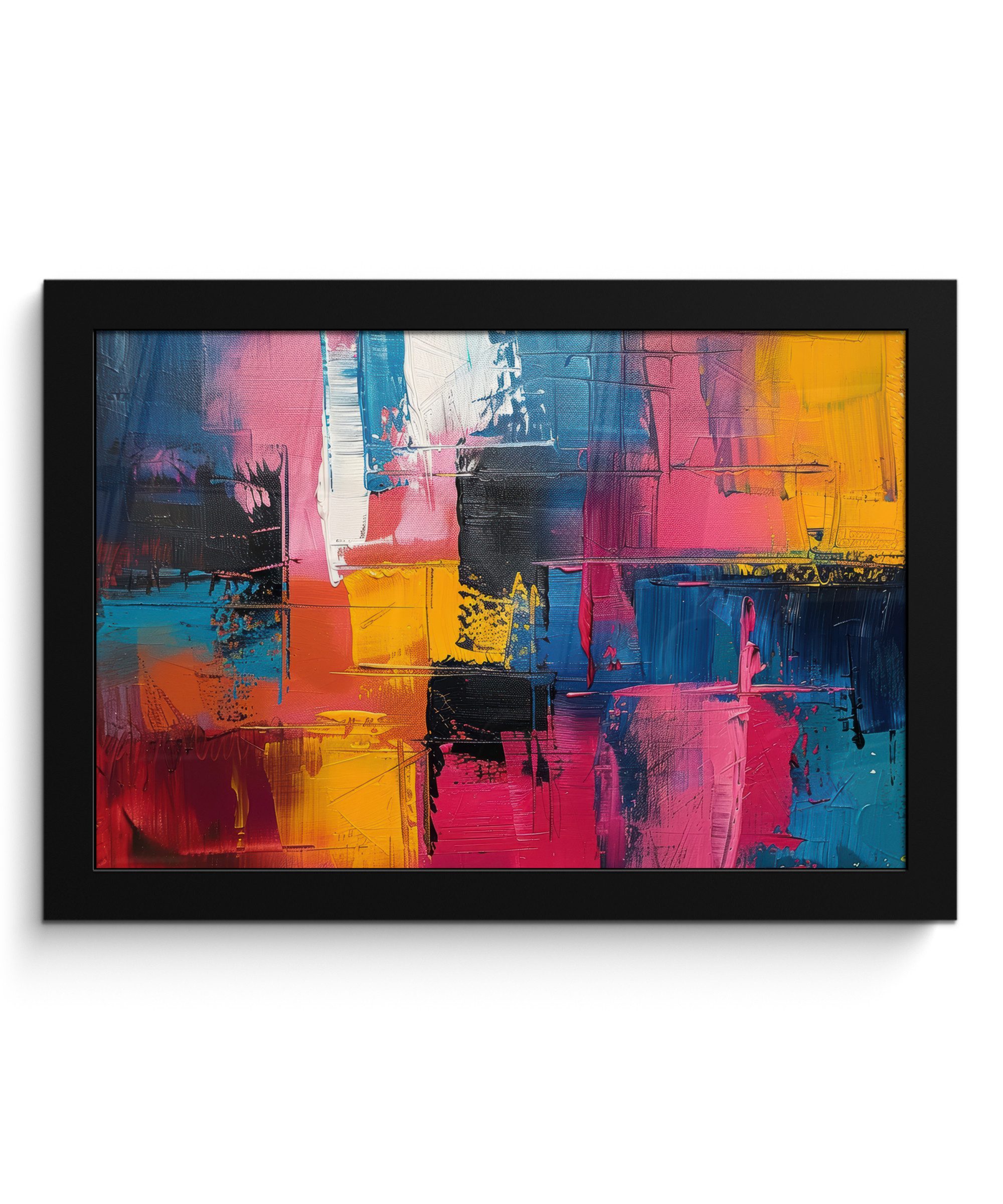 MuchoWow Poster Lackierung - Kunst - Modern - Abstrakt, (1 St), Wandbilder, Deko Wohnzimmer Schlafzimmer, 30x20 cm