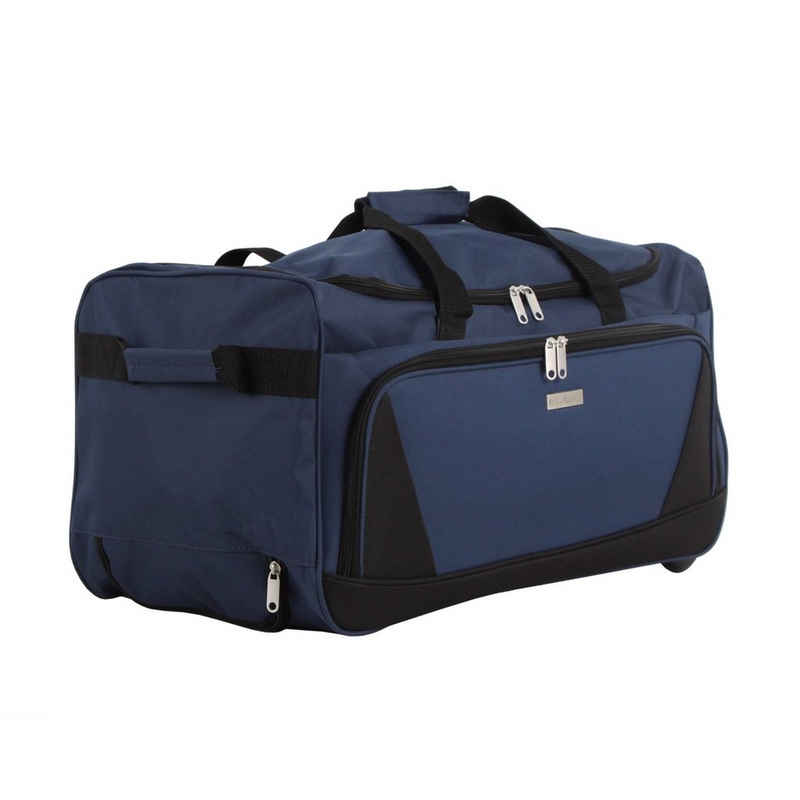 NTK-Collection Reisetasche Reisetrolley Viga Navyblau (Stück, 1-tlg., 1 Reisetasche), Reisetasche Sporttasche