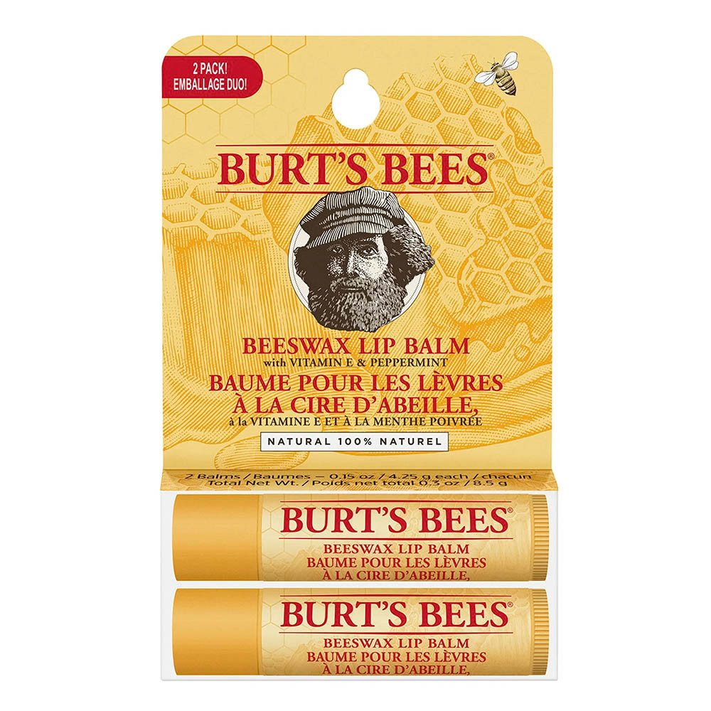BURT'S BEES Lippenpflegestift Lip Balm Twinpack - Beeswax 2 Stk x 4,25g