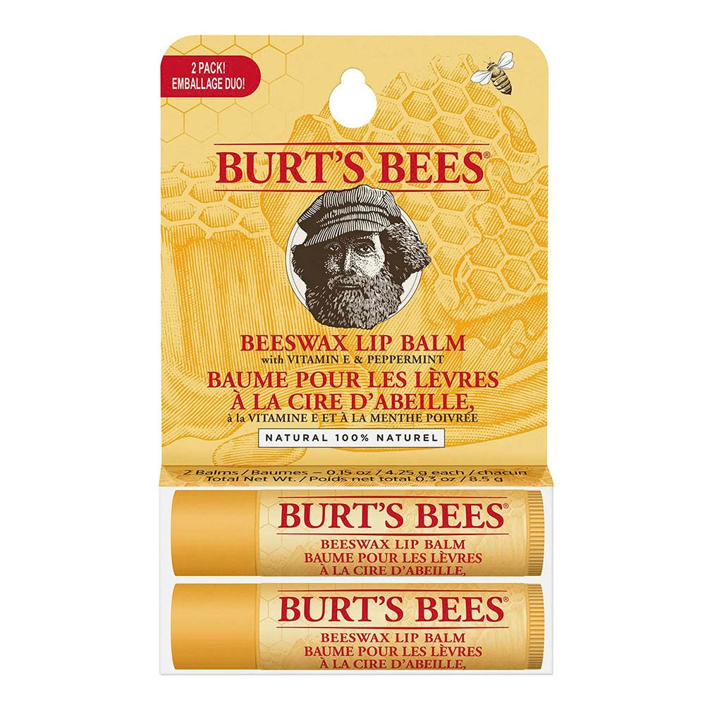 BURT'S BEES Lippenpflegestift Lip Balm Twinpack - Beeswax 2 Stk x 4,25g