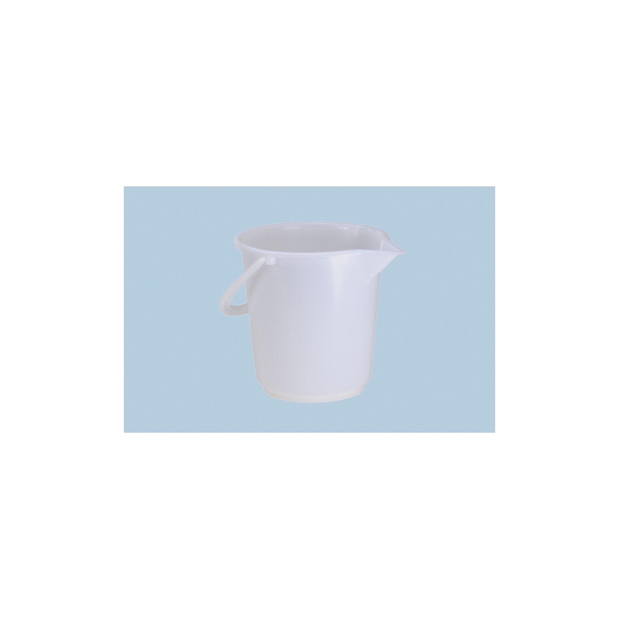 hünersdorff Mörtelkübel Hünersdorff Industrie-Eimer 10,5 L, rund mit Ausguss naturfarben, HDPE