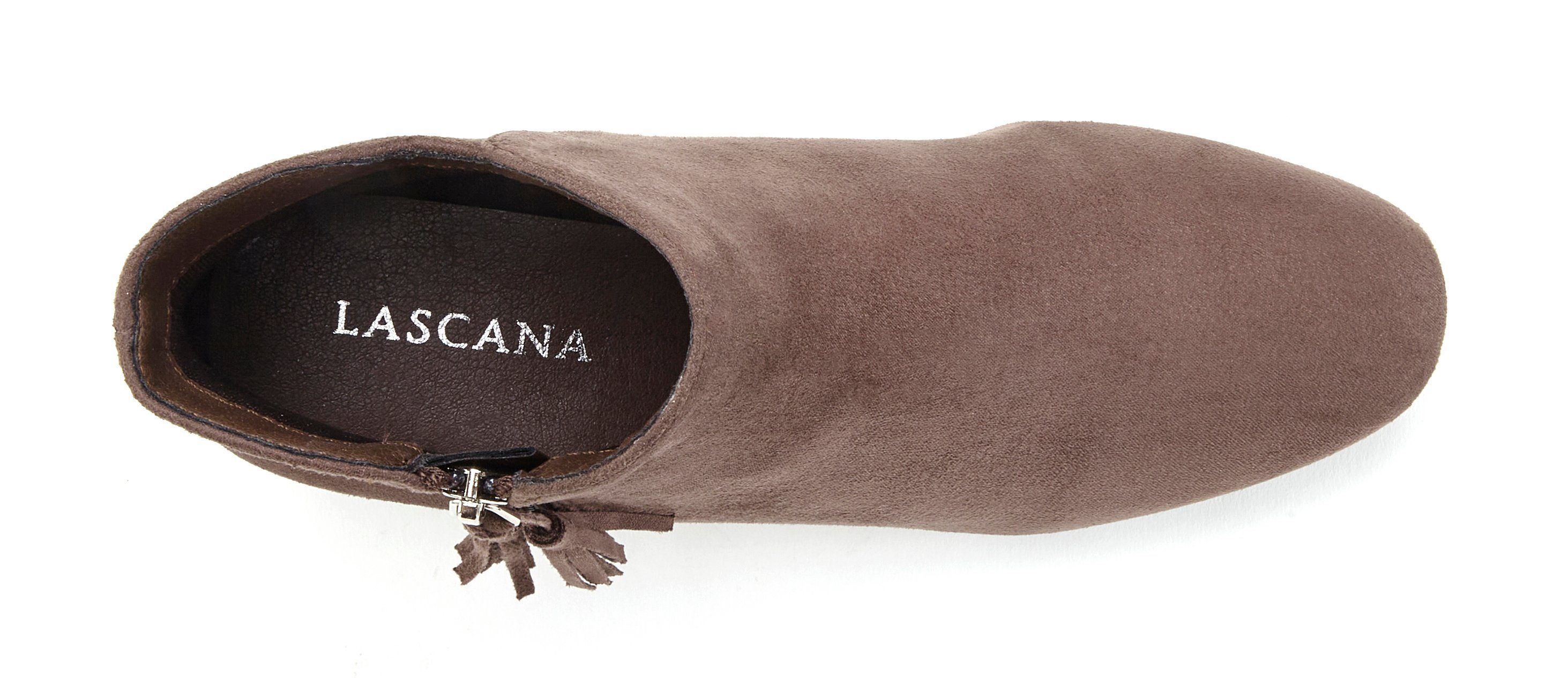 LASCANA Stiefelette Stiefel, Boots mit bequemem Blockabsatz VEGAN günstig online kaufen