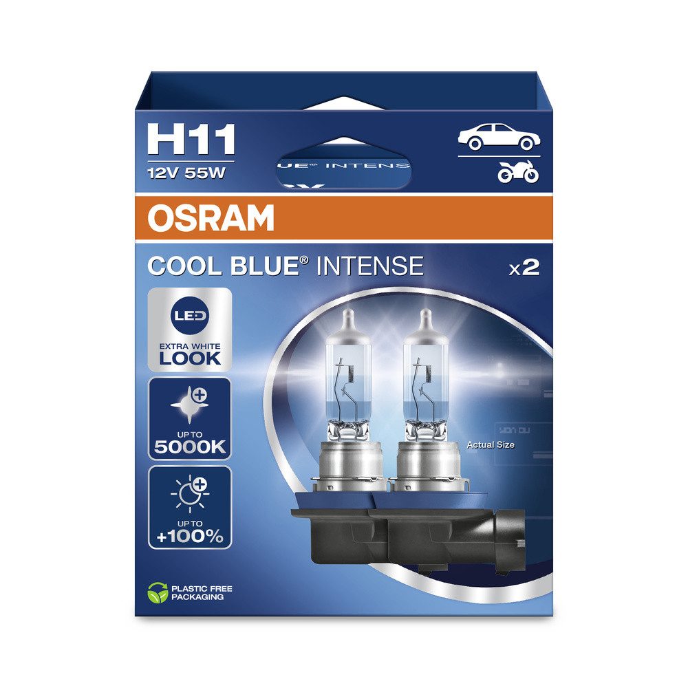 Osram KFZ-Ersatzleuchte Osram Automotive 4062172387651 Halogen Leuchtmittel COOL BLUE® INTENSE