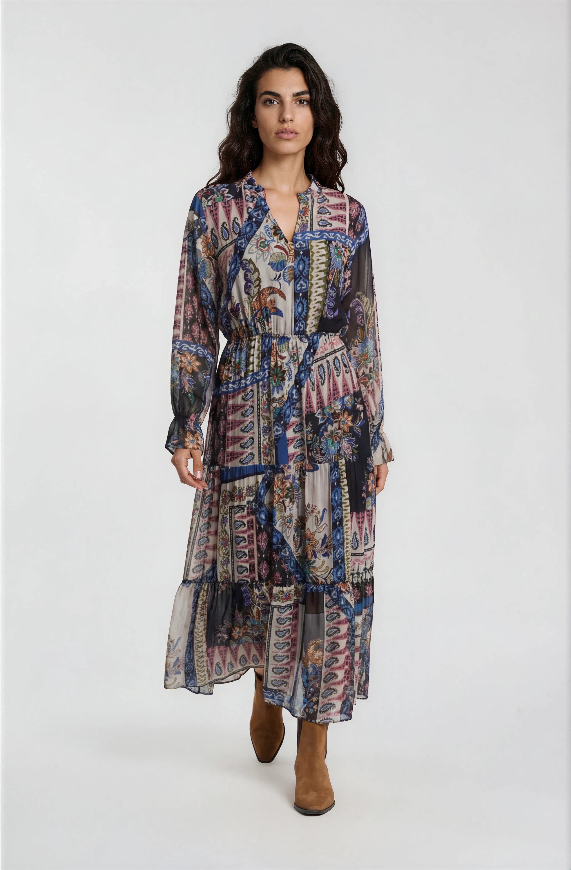 Milano Italy Sommerkleid mit Taillengummizug