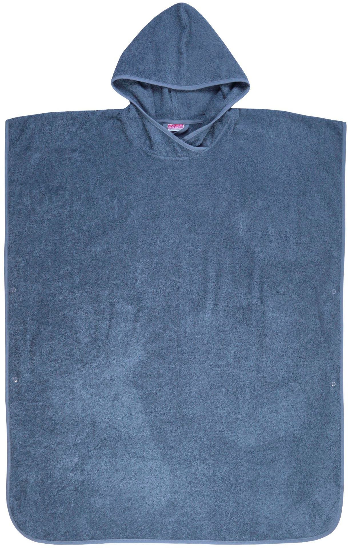 Wörner Badeponcho Badeponcho Uni, Baumwolle, Kapuze, günstig online kaufen