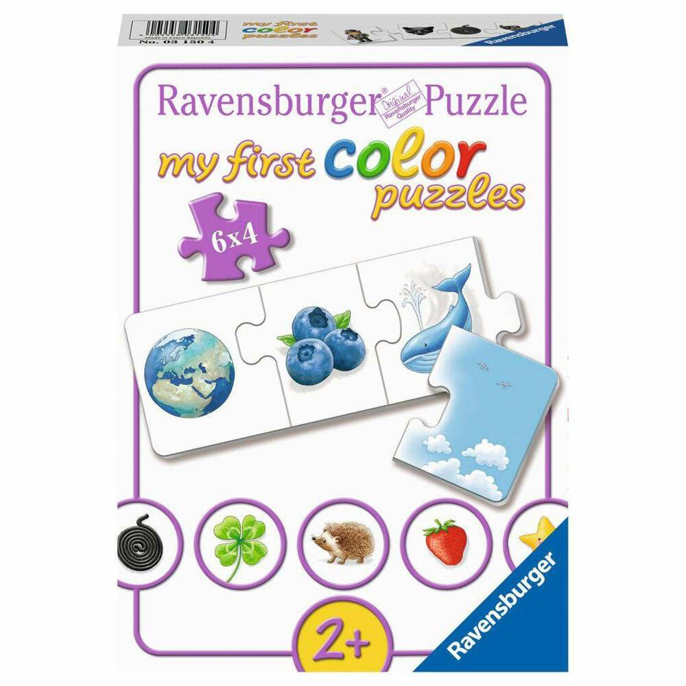 Ravensburger Puzzle my first color Farben lernen, 4 Puzzleteile